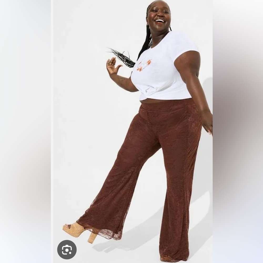 NWT torrid size 2 stretch lace flare pants